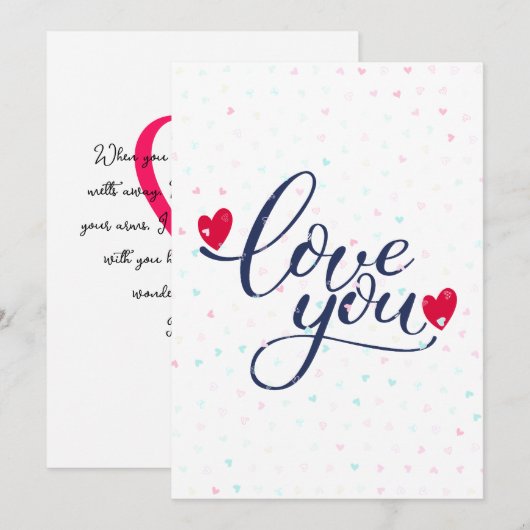 Ik hou net zoveel van jou als van Valentijnsdag Feestdagenkaart (Voorkant / Achterkant)