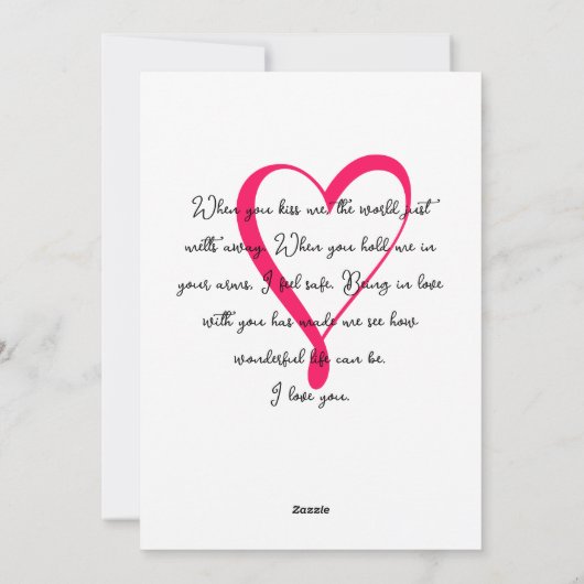 Ik hou net zoveel van jou als van Valentijnsdag Feestdagenkaart (Achterkant)