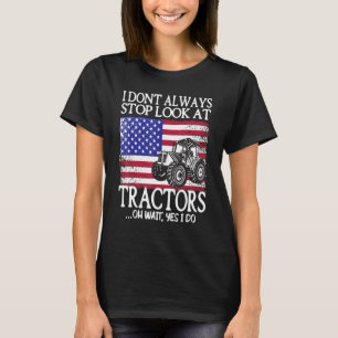 Ik hou niet altijd op met het Boerderij Tractors T-shirt