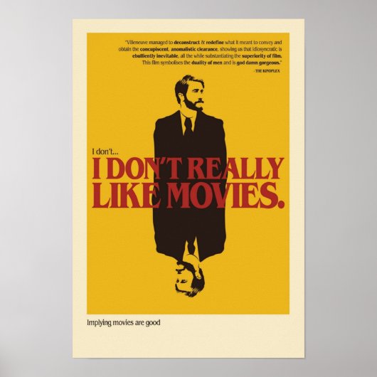 Ik hou niet echt van films The Movie Poster (Voorkant)