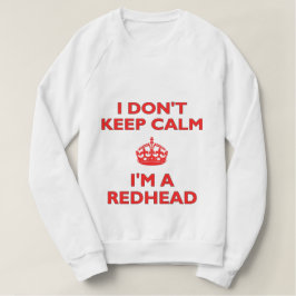 Ik hou niet rustig, ik ben een redhead t-shirt