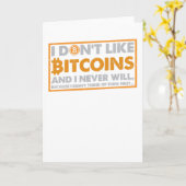 Ik hou niet van bitcoins kaart (Gele Bloem)