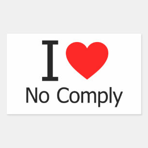 Ik hou niet van Compliment Rechthoekige Sticker