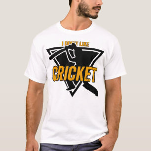 Ik hou niet van cricket dat ik er dol op ben Fun T-shirt