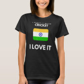 Ik hou niet van cricket I hou ervan India cricket T-shirt (Voorkant)