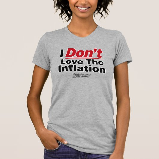 Ik Hou Niet Van De Inflatie T-shirt (Voorkant)