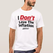 Ik Hou Niet Van De Inflatie T-shirt (Voorkant)