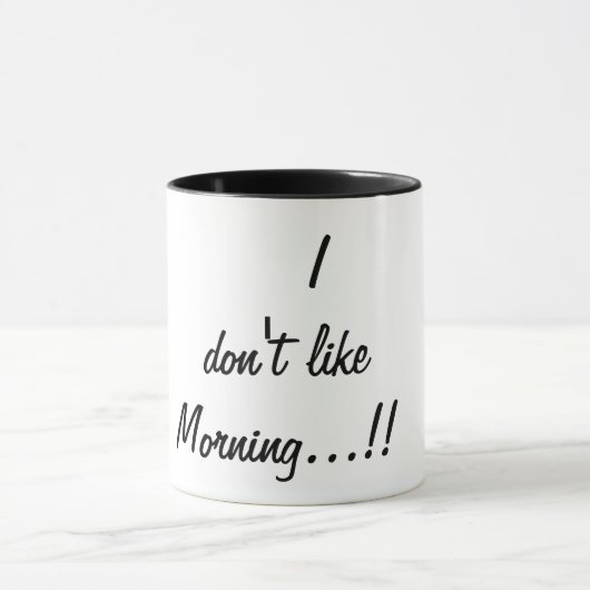 ik hou niet van de ochtend mok (Midden)