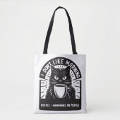 Ik hou niet van de ochtend tote bag (Voorkant)