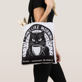 Ik hou niet van de ochtend tote bag
