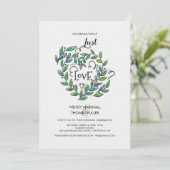 Ik hou niet van Fancy huwelijksuitnodiging Kaart (Staand voorkant)