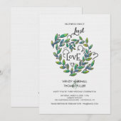 Ik hou niet van Fancy huwelijksuitnodiging Kaart (Voorkant / Achterkant)