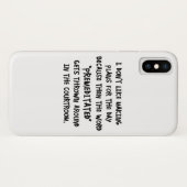 Ik hou niet van het maken van plannen Case-Mate iPhone case (Achterkant (horizontaal))