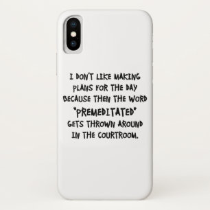 Ik hou niet van het maken van plannen Case-Mate iPhone case