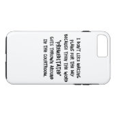 Ik hou niet van het maken van plannen Case-Mate iPhone case (Achterkant (Horizontaal))