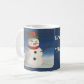 Ik hou niet van Kerstmis Angry Snowman Grumpy Koffiemok (Voorkant links)