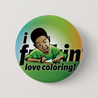 Ik hou niet van kleuren! ronde button 5,7 cm