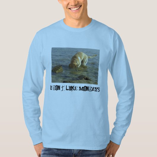 Ik hou niet van maandag t-shirt (Voorkant)