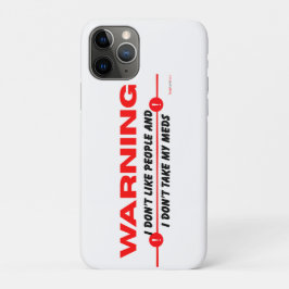 Ik hou niet van mensen en ik neem mijn medicijnen  Case-Mate iPhone case