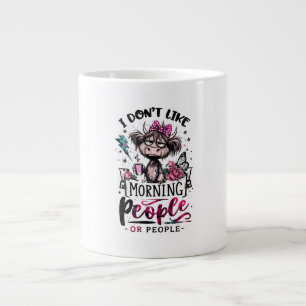 Ik hou niet van mensen of mensen - Grappige Introv Grote Koffiekop
