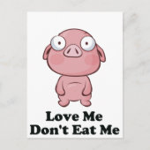 Ik hou niet van mijn varkensontwerp briefkaart (Voorkant)