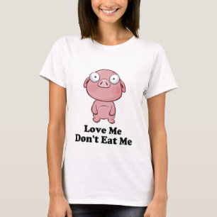 Ik hou niet van mijn varkensontwerp t-shirt