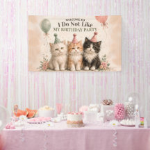 Ik Hou Niet Van Mijn Verjaardagsfeest Banner