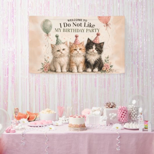 Ik Hou Niet Van Mijn Verjaardagsfeest Banner (Feest)