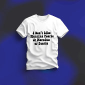 Ik hou niet van morgens, mensen of mensen t-shirt