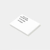 Ik hou niet van Morning Mensen Post-it® Notes (Schuin)