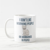 Ik hou niet van Morning People Coffee Mok (Links)
