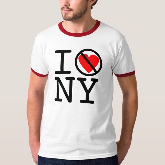 Ik hou niet van New York! T-shirt (Voorkant)