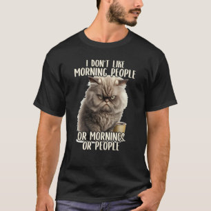 Ik Hou Niet Van Ochtendmensen Koffie & Sarcasme Ka T-shirt
