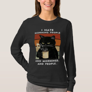 Ik hou niet van ochtendmensen, ochtenden of mensen t-shirt