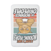 Ik hou niet van ochtendmensen of ochtenden of mens badmat (Voorkant Verticaal)