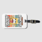 Ik hou niet van ochtendmensen of ochtenden of mens bagagelabel (Voorkant (horizontaal))