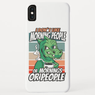 Ik hou niet van ochtendmensen of ochtenden of mens Case-Mate iPhone case