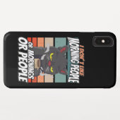 Ik hou niet van ochtendmensen of ochtenden of mens Case-Mate iPhone case (Achterkant (horizontaal))