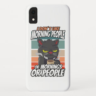 Ik hou niet van ochtendmensen of ochtenden of mens Case-Mate iPhone case