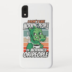 Ik hou niet van ochtendmensen of ochtenden of mens Case-Mate iPhone case