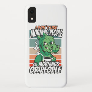 Ik hou niet van ochtendmensen of ochtenden of mens Case-Mate iPhone case