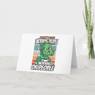 Ik hou niet van ochtendmensen of ochtenden of mens kaart