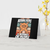 Ik hou niet van ochtendmensen of ochtenden of mens kaart (Gele Bloem)