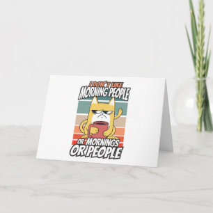 Ik hou niet van ochtendmensen of ochtenden of mens kaart