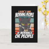Ik hou niet van ochtendmensen of ochtenden of mens kaart (Gele Bloem)