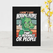 Ik hou niet van ochtendmensen of ochtenden of mens kaart (Gele Bloem)