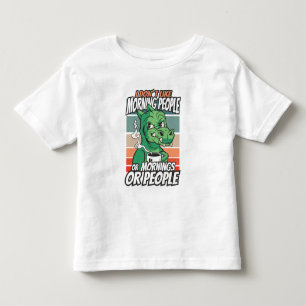 Ik hou niet van ochtendmensen of ochtenden of mens kinder shirts