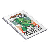 Ik hou niet van ochtendmensen of ochtenden of mens notitieboek (Rechterzijde)