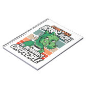 Ik hou niet van ochtendmensen of ochtenden of mens notitieboek (Linkerzijde)