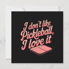 Ik hou niet van pickleball, ik hou ervan kaart